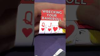 don’t WRECK your bankroll 😳 poker pokerhand pokerhands [upl. by Etnovahs]