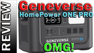 Geneverse Home Power ONE PRO 1200W Solar Powered Generator 1210Wh LiFePO4 Portable Power Station [upl. by Dragon584]