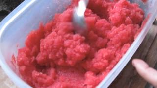 Granita di Anguria preparazione [upl. by Ahseined871]