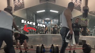 Gym Bully SLAPS Man Mid Workout [upl. by Raymund]