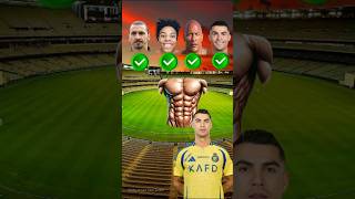 Ronaldo 😎 vs The Rock😱 vs IshowSpeed😈 vs Zlatan🤩 Ronaldo Asks shorts football [upl. by Ednutabab]