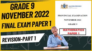 Grade 9 November 2022 Exam Revision Paper 1 Part 1 [upl. by Baum628]