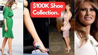 Inside Melania Trumps 100K Shoe Collection Unveiling Her Impeccable Style [upl. by Gaelan886]