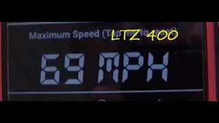 Suzuki LTZ 400 TOP SPEED [upl. by Arlee]