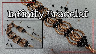 Infinity Bracelet RAW  Beginners  Pinay Beader diy jewelry [upl. by Nossaj]