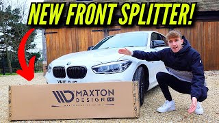 HOW TO INSTALL Maxton Design FRONT SPLITTER to my BMW 1 Series [upl. by Origra]