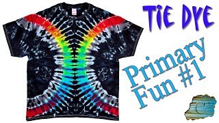 Tie Dye Primary Colors Fun Liquid Dye [upl. by Gulgee]