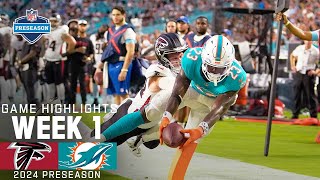 Atlants Falcons vs Miami Dolphins  2024 Preseason Week 1 Game Highlights [upl. by Itsud515]