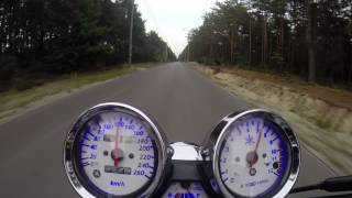 Yamaha XJR 1300 0200 acceleration FULL HD [upl. by Nikita]