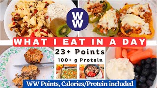 WHAT I EAT IN A DAY amp SMALL FOOD PREP  WW POINTS AND CALORIES  WEIGHT WATCHERS [upl. by Etan252]