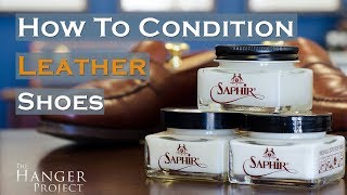 How To Condition Leather Shoes [upl. by Asilet367]