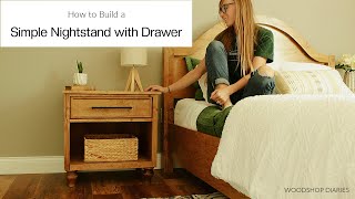 How to Build a Nightstand Table w Drawer Matching Furniture Series [upl. by Hebbe278]