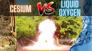 Cesium And Liquid Oxygen – The most spectacular reaction I have ever seen [upl. by Atilehs422]