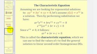 Auxiliary equations with complex roots for 2nd order linear differential equations [upl. by Zea]