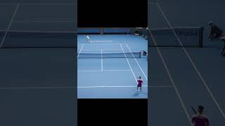 Top Spin 2K25 Federer Nice Backhand Passing Shot vs Medvedev Online shorts [upl. by Dav]