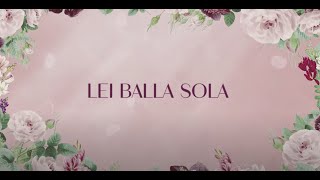 Simona Molinari  Lei balla sola Official Lyric Video [upl. by Hannover252]