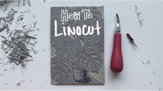 PRINTMAKING Tutorial How to LINOCUT for Beginners Pt 1 [upl. by Maxwell]