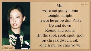 ZICO SPOT feat JENNIE Easy Lyrics [upl. by Cida]