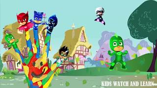 PJ MASKS FINGER FAMILY SONG ¦ NURSERY RHYMES LYRICS AND MORE [upl. by Mcloughlin]