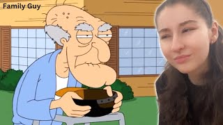 CREEPY but HILARIOUS Herberts UNFORGETTABLE Moments in Family Guy REACTION [upl. by Mcilroy]