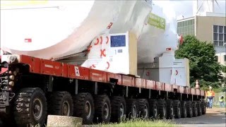 Mega Schwertransport zwei mal 750 Tonnen Liebherr Raupenkran [upl. by Valenka]