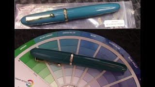 Jinhao 9019 Lake Blue Fountain Pen  A color study [upl. by Azzil]