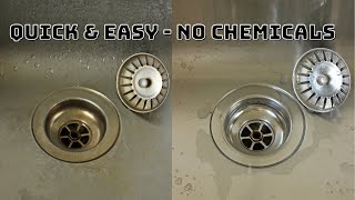 How to easily unclog amp clean a kitchen sink only using vinegar amp baking soda [upl. by Deny749]