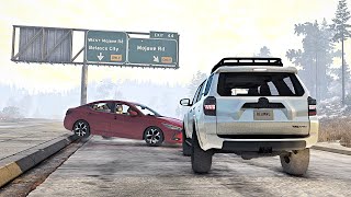 BeamNG Drive  Hydroplane and Icy Crashes 2 [upl. by Cherish]