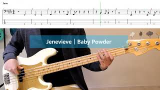 초보자도 도전해 볼 수 있는 추천 연습곡│Jenevieve  Baby Powder│베이스 악보│BASS TAB [upl. by Dub]