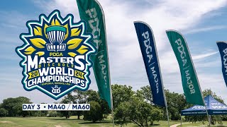 2024 PDGA Pro amp Am Masters World Championships • Round 3 • MA40 amp MA60 Pools • Footage amp Recap [upl. by Supat246]