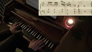 Scarlatti  Sonata K 208 in Amajor with score [upl. by Samau474]