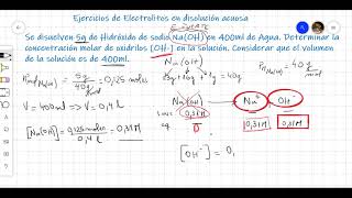 Ejercicios de electrolitos en solución [upl. by Blake]