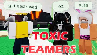 Toxic teamers in Mortem Metallum get destroyed  Roblox [upl. by Notneiuq]