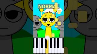 Simon Theme Incredibox Sprunki  Normal Vs Horror on piano [upl. by Nednarb]