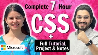 CSS Tutorial for Beginners  Complete CSS with Project Notes amp Code [upl. by Susy]