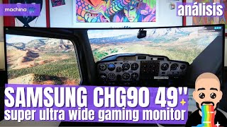 Análisis Samsung CHG90 49quot Monitor Super UltraWide 😍 Impresionante inmersión en tus juegos 🕹 [upl. by Georgeanna]