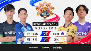 🔴LIVE  MPL PH S13  FILIPINOWeek 5 Day 1 [upl. by Erde]