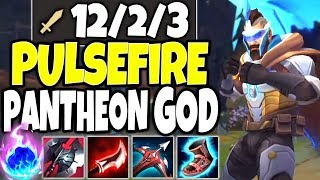 Meet the FNATIC PANTHEON GOD BUILD 🔥 NEW Pulsefire Pantheon Skin is OP 🔥 LoL Pantheon s10 Gameplay [upl. by Yardna734]