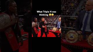 What Triple H was really thinking 😂😂 [upl. by Surazal]