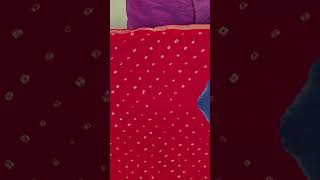 Strawberry Bandhani Khadi Cotton Saree CK279 bandhanisaree khadicottonsarees sareeonline saree [upl. by Ranzini]