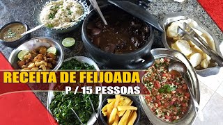 FEIJOADA PARA 15 PESSOAS RECEITAS DA ROSA [upl. by Fitts150]