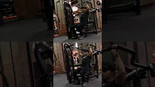 Shoulder Press Machine Demonstration For Beginners  Gym Shoulder Exercise For Muscle Building [upl. by Nohtanhoj411]