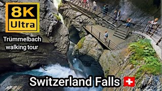 Trummelbach falls Switzerland 🇨🇭  Walk 8K [upl. by Daile604]