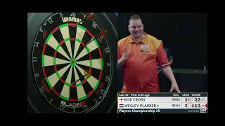 Rob Cross v Wesley Plaisier  Players Championship 29 Last 32 [upl. by Nolyag288]