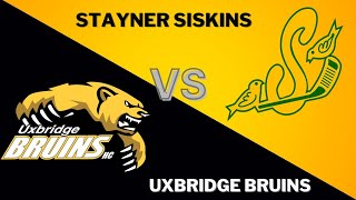 Sun August 21 2022 Exhibition Game  Uxbridge Bruins 3 Stayner 2 Highlights [upl. by Chancelor716]