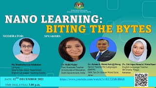 Webinar  Nano Learning Biting The Bytes [upl. by Adkins]