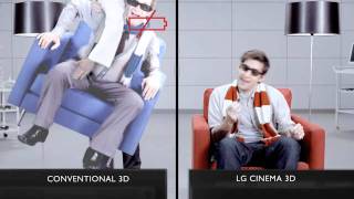 LG CINEMA 3D Smart TV vs Conventional 3D 9 [upl. by Oralia]