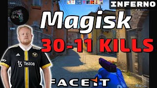 CSGO POV Magisk 3011 Inferno 𝙒𝙞𝙣 166  Faceit 19012023 [upl. by Pip722]