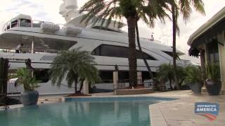 Check Out The NASCAR Moguls Crazy MegaYacht  Epic [upl. by Attenaej]