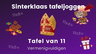 Project Move  Sinterklaas tafeljoggen  tafel van 11  vermenigvuldigen [upl. by Fillander]